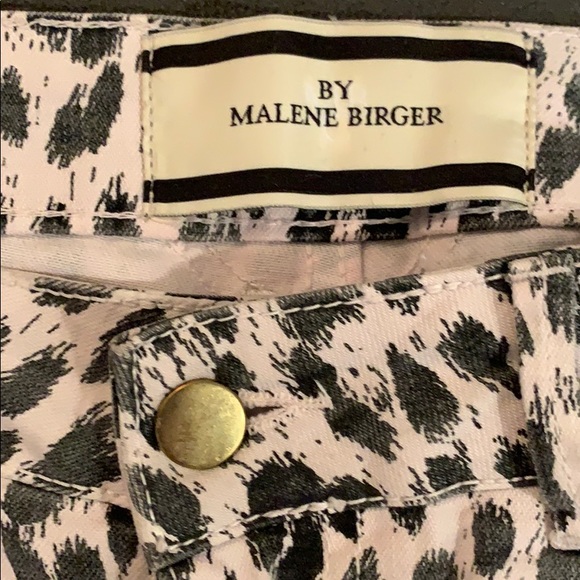 Marlene Birger light pink leopard print jeans - Picture 3 of 7